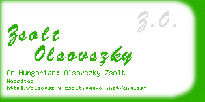 zsolt olsovszky business card